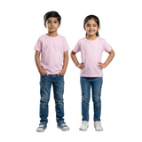 PINK PLAIN HALF SLEEVES T-SHIRT FOR SUMMERS