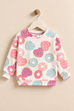 White Donut Cozy Luxe Sweatshirt
