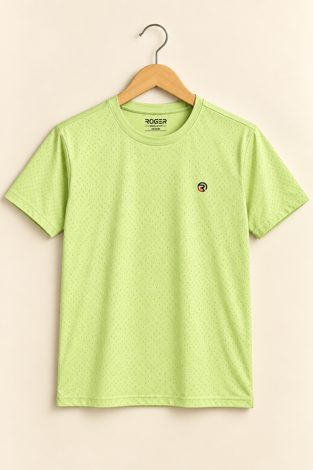 Dull Lime MicroVent Dri-Fit Fabric T-Shirt