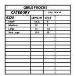 Load image into Gallery viewer, CREAM LEAVES PRINTED FRIL SLEEVES LESS COTTON FABRIC FROCK FOR GIRLS
