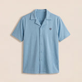 Blue-Premium Quality Half Sleeves Casual Shirt For Men