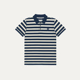 White With Grey Stripes Polo For Men