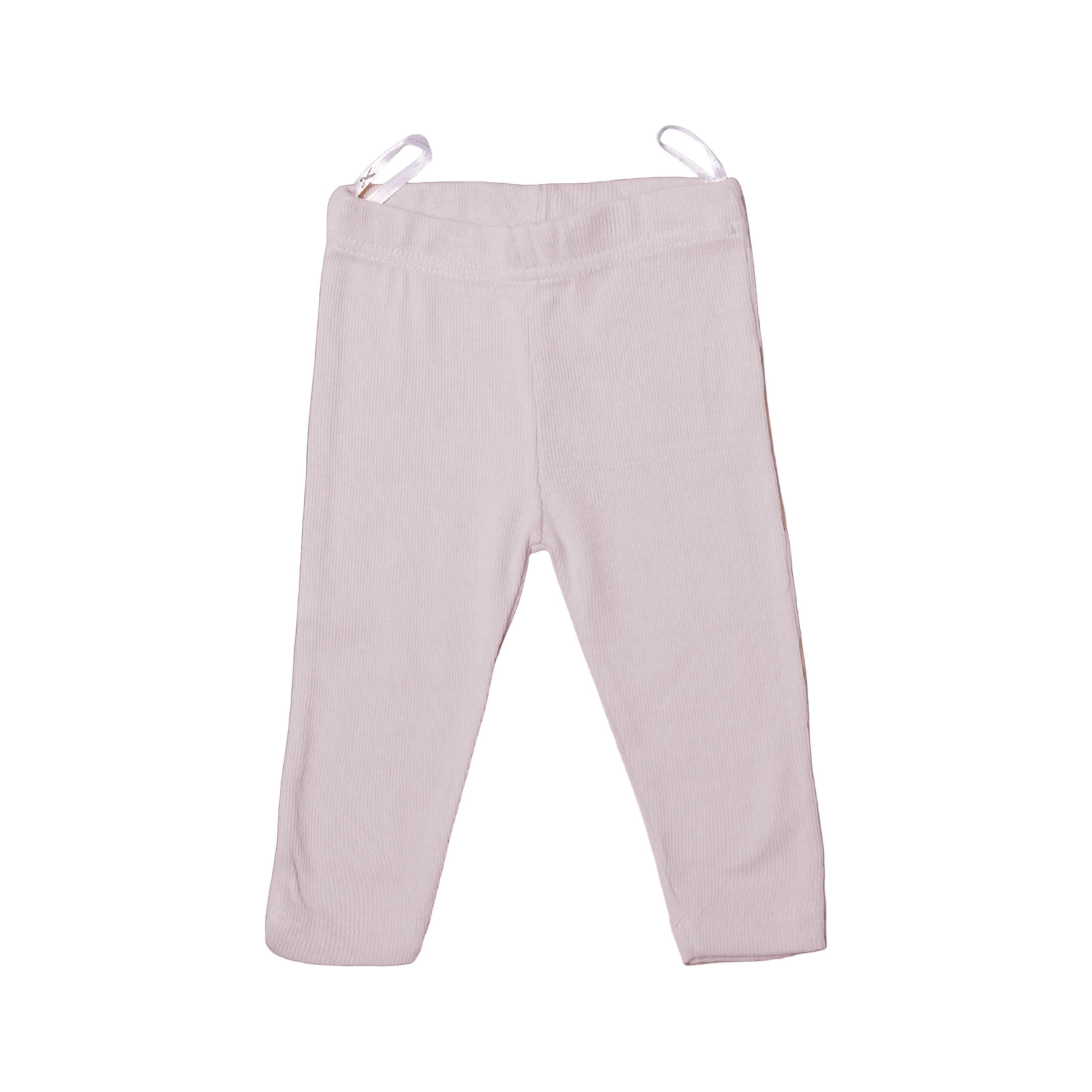 CREAM PLAIN RIBBED PAJAMA FOR BOYS