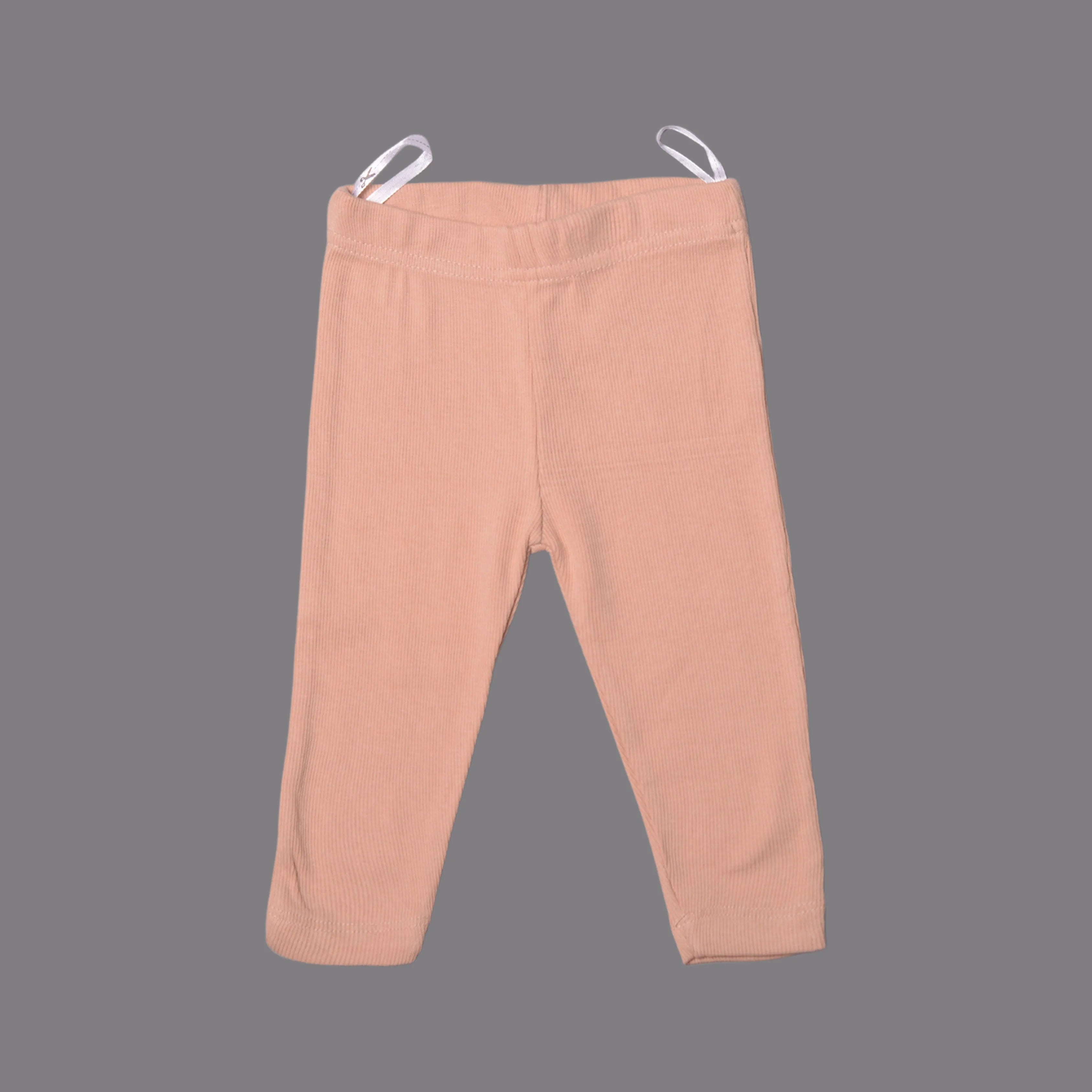 PEACH PLAIN RIBBED PAJAMA FOR BOYS Main image