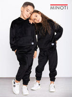 Load image into Gallery viewer, BLACK LINING VALOUR CORDUROY FABRIC HOODIE SUIT FOR WINTERS
