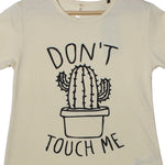 Load image into Gallery viewer, NEW CREAM DON&#39;T TOUCH ME PRINTED HALF SLEEVES T-SHIRT
