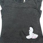 Load image into Gallery viewer, CHARCOAL GREY DUCK PRINTED T-SHIRT
