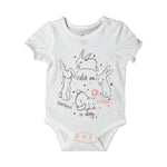 Load image into Gallery viewer, NEW WHITE RABBIT CATCH ME PRINTED ROMPER FOR GIRLS

