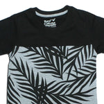 Load image into Gallery viewer, RAW CUTURE BLACK LEAF PRINTED T-SHIRT
