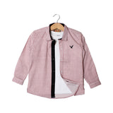 NEW PINK STRIPES FULL SLEEVES CASUAL SHIRT FOR BOYS
