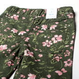 NEW SUMMER GREEN WITH PINK FLOWER PRINTED UNISEX SHORTS