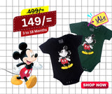 NEW MICKEY MOUSE PRINTED ROMPER FOR BOYS