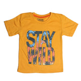 STAY WILD ORANGE PRINTED T-SHIRT - Expo City