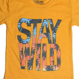 STAY WILD ORANGE PRINTED T-SHIRT - Expo City