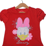 Load image into Gallery viewer, NEW RED DAISY DUCK PRINTED T-SHIRT TOP FOR GIRLS
