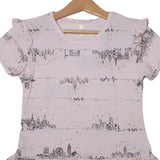 NEW LIGHT PINK CITY LIGHTS PRINTED T-SHIRT TOP