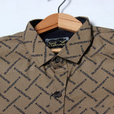 NEW BROWN HALF SLEEVES WITH POCKET CASUAL SHIRT FOR BOYS