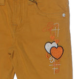 NEW MUSTARD HEART EMBROIDED PANTS FOR GIRLS