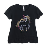 Load image into Gallery viewer, BLACK HORSE PRINTED T-SHIRT - Expo City
