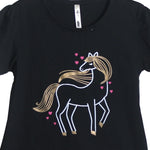 Load image into Gallery viewer, BLACK HORSE PRINTED T-SHIRT - Expo City
