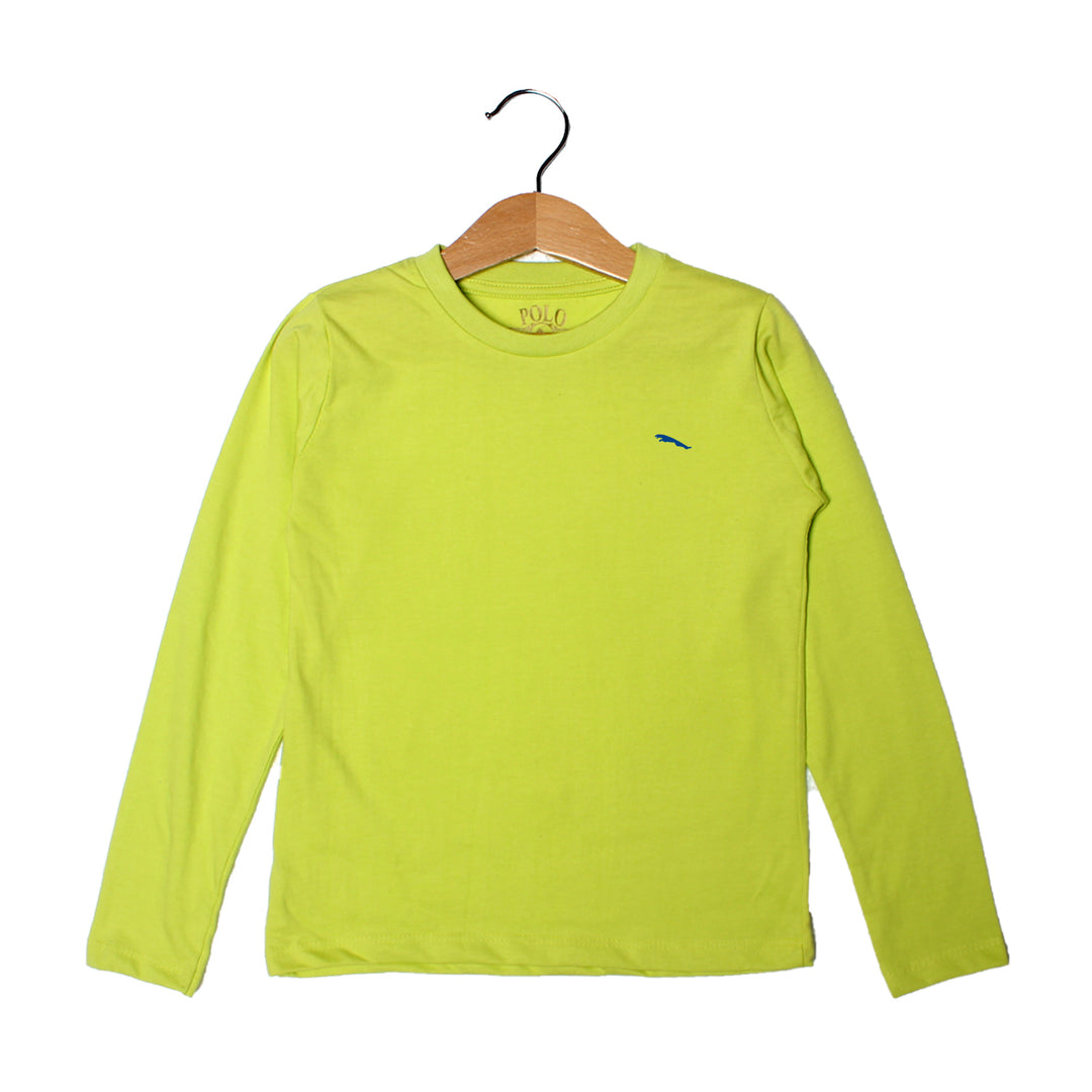 SOLID GREEN JAGUAR FULL SLEEVE T-SHIRT