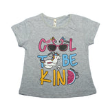 COOL BE KIND LIGHT GREY PRINTED T-SHIRT