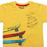ROLLING SKATE YELLOW T-SHIRT