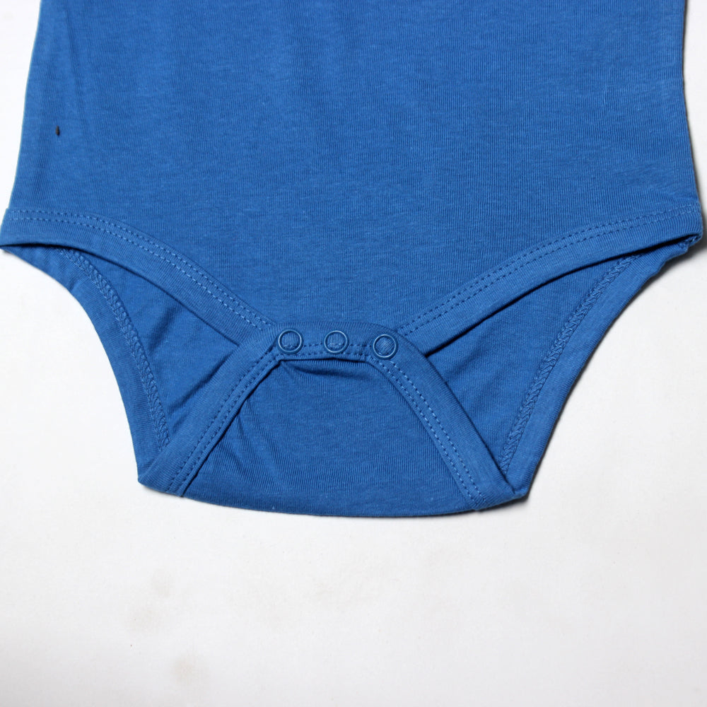 ROYAL BLUE POCKET WITH ANIMAL PRINTED ROMPER FOR BOYS