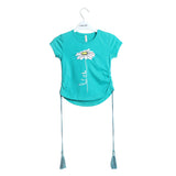 Turquoise Flower Printed Top - Expo City