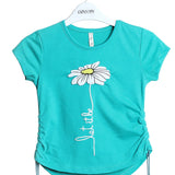 Turquoise Flower Printed Top - Expo City