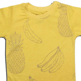YELLOW FRUITS PRINTED T-SHIRT