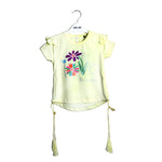 Load image into Gallery viewer, LIGHT YELLOW PRINTED T-SHIRT
