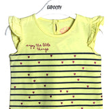 YELLOW STRIPES  PRINTED T-SHIRT - Expo City