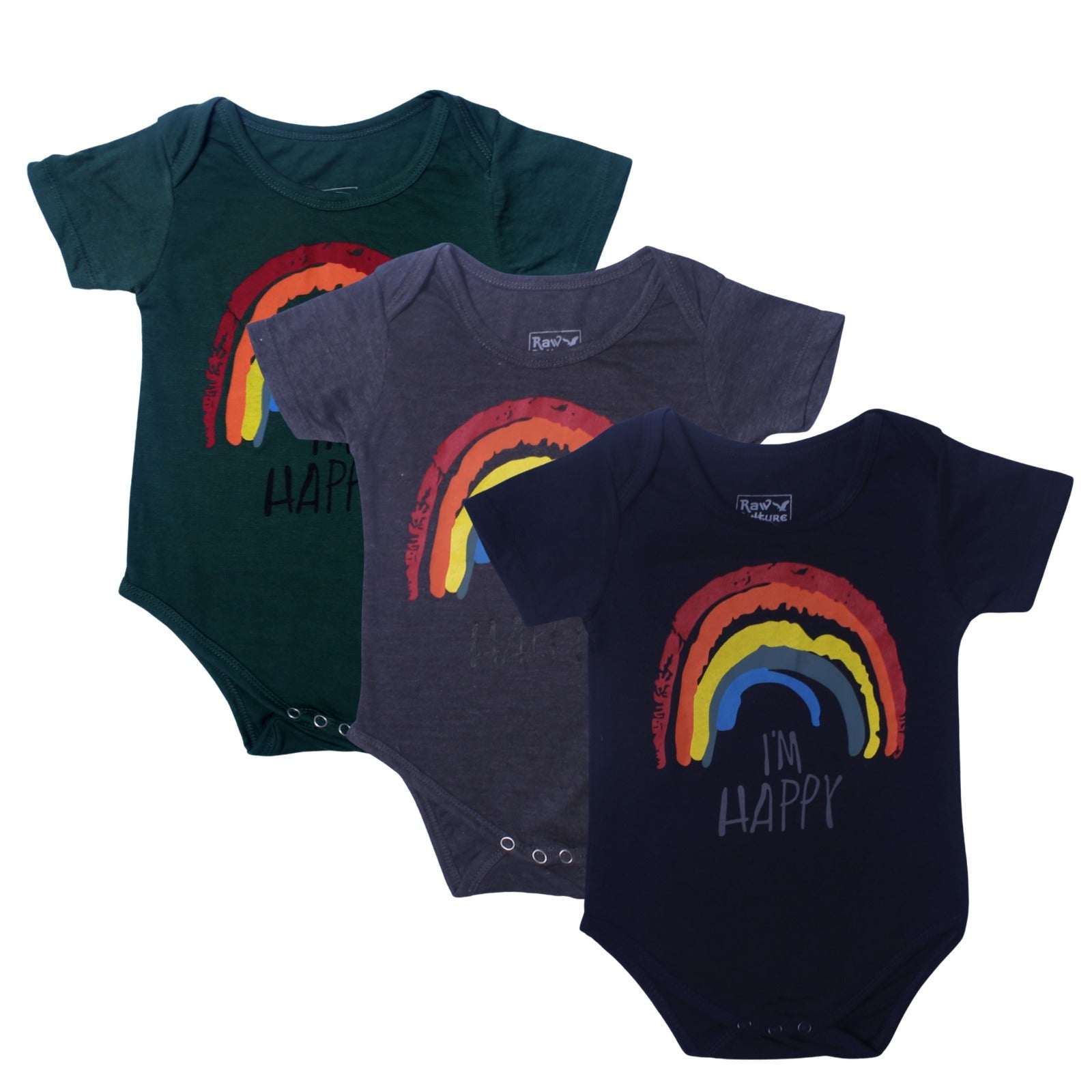 NEW MULTI COLOR RAINBOW PRINTED ROMPERS Main image