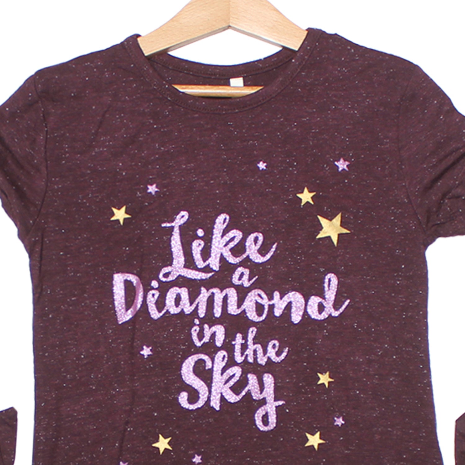 Maroon Like A Diamond In The Sky  Printed Top - Expo City
