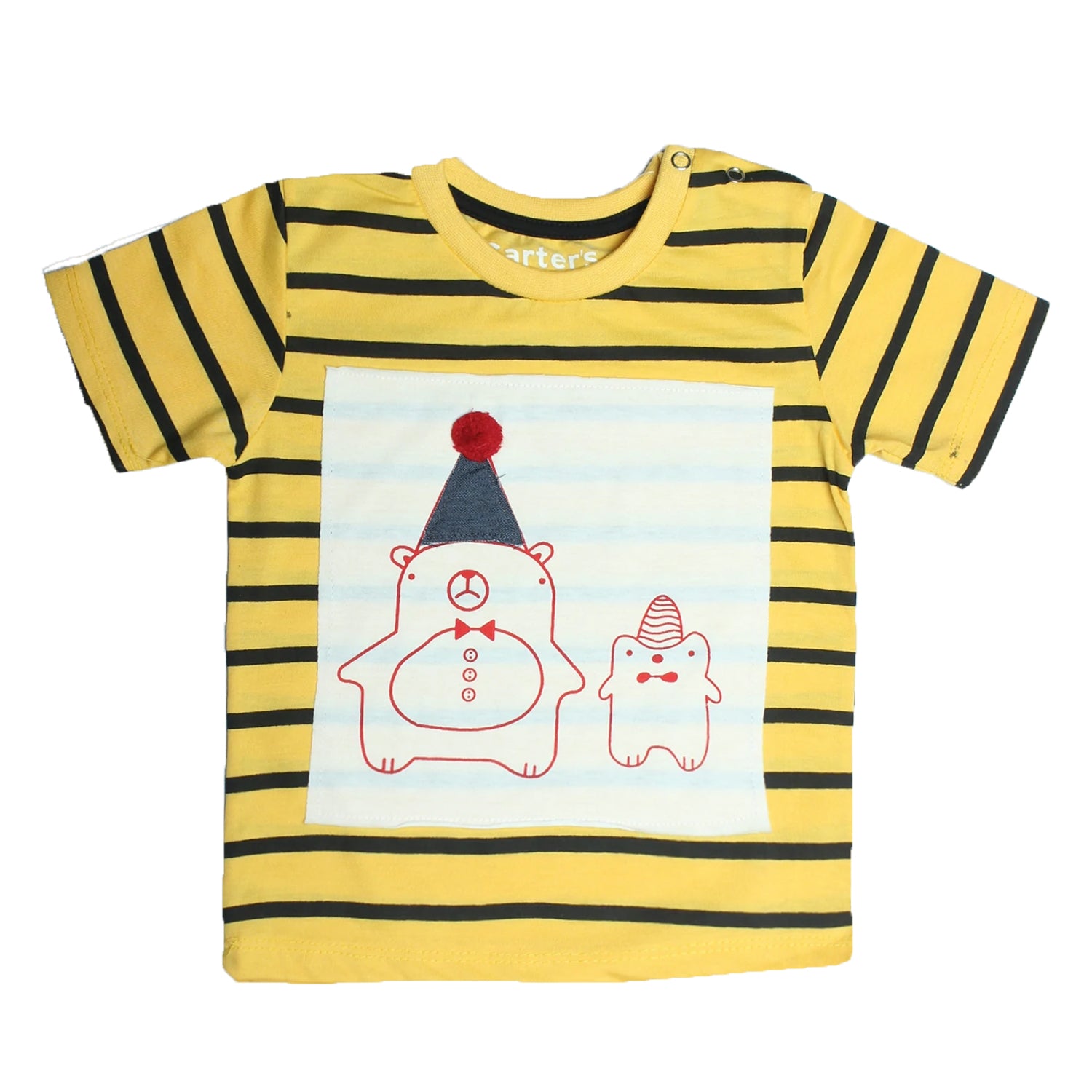 Mustard Stripes Printed T-shirt - Expo City