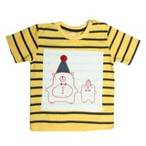 Mustard Stripes Printed T-shirt