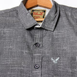 NEW GREY HALF SLEEVES WITH POCKET CASUAL SHIRT FOR BOYS