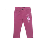 NEW PINK HEART EMBROIDED PANTS FOR GIRLS