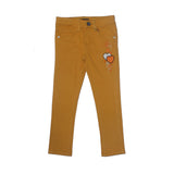 NEW MUSTARD HEART EMBROIDED PANTS FOR GIRLS