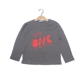 Grey Together We Are One Printed T-shirt for Boys