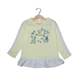 Light Yellow Life is for Dreaming  Printed  Full Sleeves T-shirts