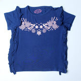 Dark Blue Printed Girls T-shirt - Expo City
