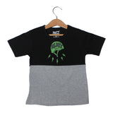 NEW BLACK GREY SKATE BOARD PRINTED T-SHIRT