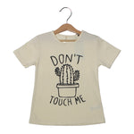Load image into Gallery viewer, NEW CREAM DON&#39;T TOUCH ME PRINTED HALF SLEEVES T-SHIRT
