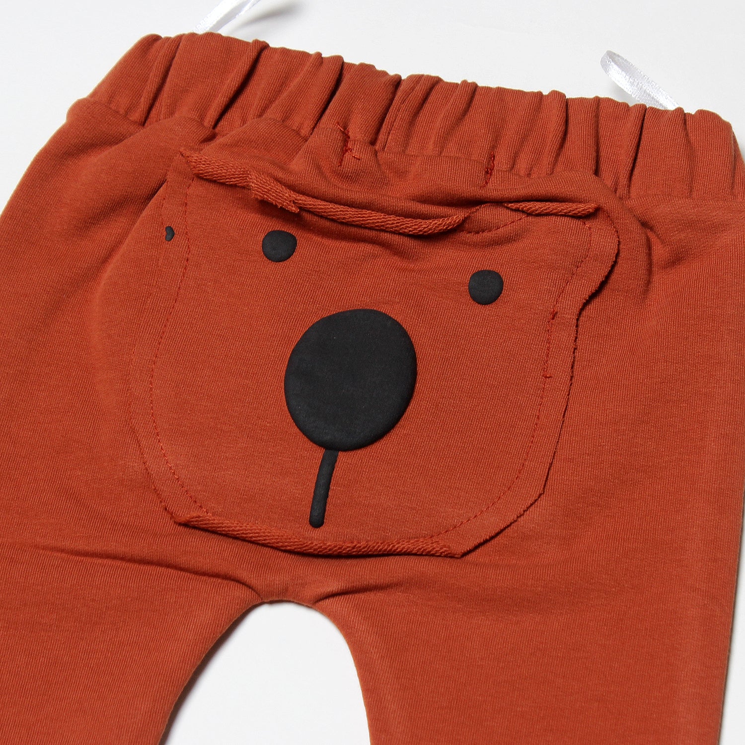 NEW BROWN BEAR FACE PATCH WITH POCKETS TROUSER