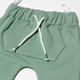 NEW PISTA GREEN RABBIT FACE PRINTED WITH POCKETS TROUSER