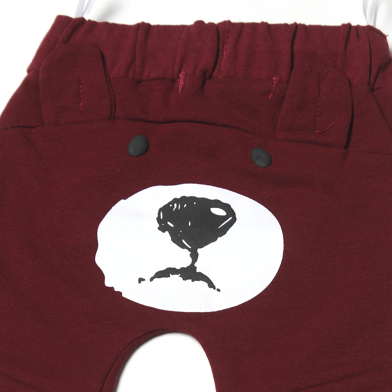 NEW MAROON BEAR FACE PRINTED WITH POCKETS TROUSER