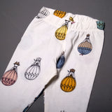 NEW WHITE BIG BALLON PRINTED PAJAMA