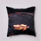 NEW BLACK WITH LEAF 3D DIGITAL PRINTED CUSHION PILLOW